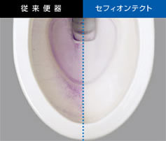 汚れがつきにくツルツルな表面